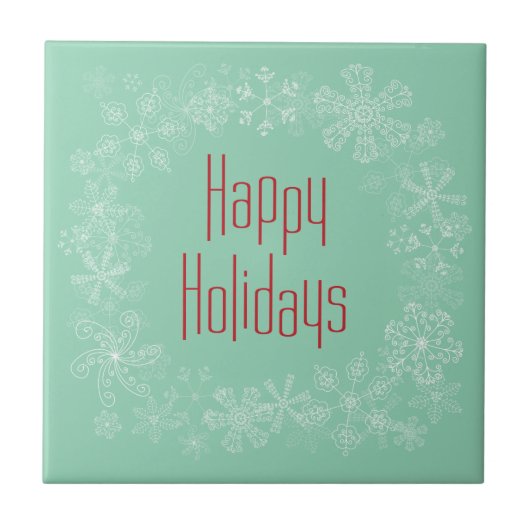 Retro Holiday Trivet Fliese (Vorderseite)