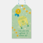 Retro Holiday Ugly Sweater Christmas Party Geschenkanhänger (Rückseite)