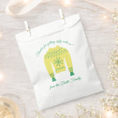 Retro Holiday Ugly Sweater Christmas Party Geschenktütchen (Ausgeschnitten)