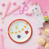 Retro Holiday Ugly Sweater Christmas Party Pappteller (Party)