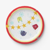 Retro Holiday Ugly Sweater Christmas Party Pappteller (Vorderseite)