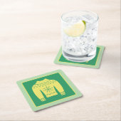 Retro Holiday Ugly Sweater Christmas Party Rechteckiger Pappuntersetzer (Vor Ort)