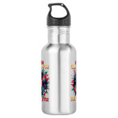 Retro Holiday Vinyl Magic Edelstahlflasche (Rückseite)