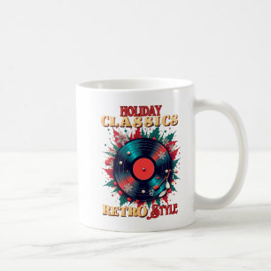 Retro Holiday Vinyl Magic Kaffeetasse