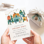 Retro Holiday Weihnachten Party Einladung