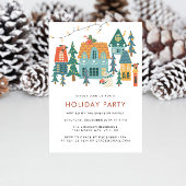 Retro Holiday Weihnachten Party Einladung