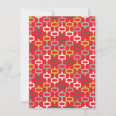 Retro Holiday Weihnachtscocktail Party Einladungen (Rückseite)