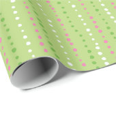 Retro Holiday Wonky Dots Wrapping Paper Roll Geschenkpapier (Rolleneckpunkt)