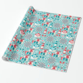 Retro Holiday Wrapping Paper Geschenkpapier (Ungerollt)