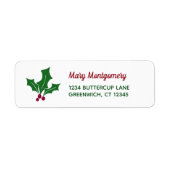 Retro Holly Blätter und Berries (Vorne)