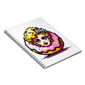 Retro Hollywood Icon - Pixel Art Pop Culture Notizblock (Rechte Seite)