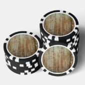 Retro Holz Holz Textur Muster Pokerchips (Stapel)