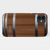 Retro hölzernes Bier-Fass Case-Mate iPhone Hülle (Rückseite (Horizontal))