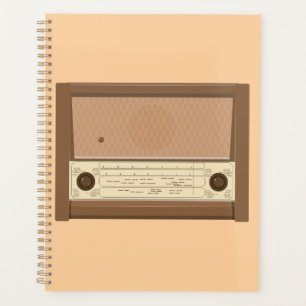 Retro Holzradio aus den 1940er Jahren Planer