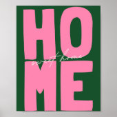Retro "Home Sweet Home" Bold Typography Poster (Vorne)