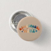 Retro Homeschool Mama Mama Button (Vorne & Hinten)