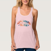 Retro Homeschool Mama Mama Tank Top (Vorderseite)