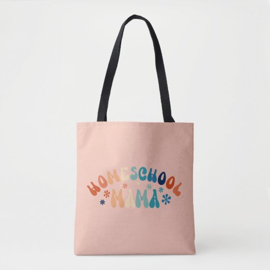 Retro Homeschool Mama Mama Tasche (Vorderseite)