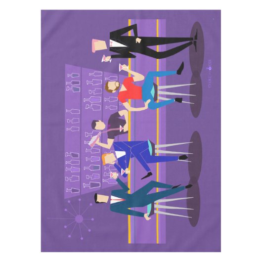 Retro homosexuelle Bar-Tischdecke Tischdecke (Vorderseite)