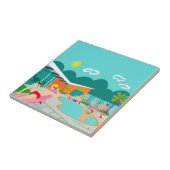 Retro homosexuelle Pool-Party-Keramik-Fliese Fliese (Seite)