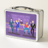 Retro homosexueller Bar-MetallLunchbox Metall Lunch Box (Rückseite)