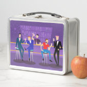 Retro homosexueller Bar-MetallLunchbox Metall Lunch Box (Beispiel)