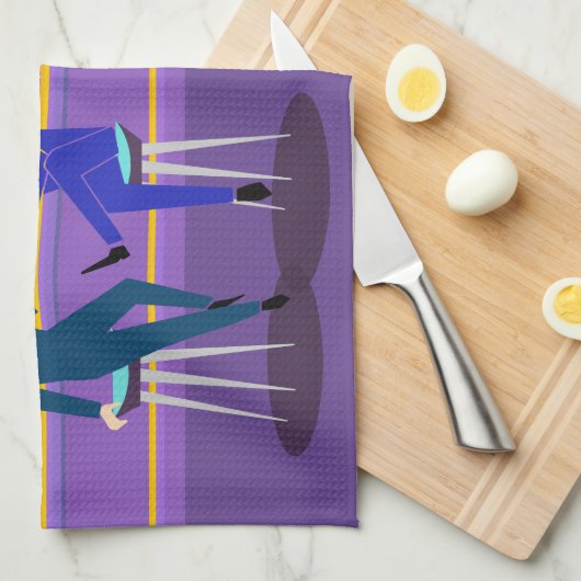 Retro homosexuelles Bar-Küchen-Tuch Handtuch (Viertel Falte)