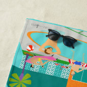 Retro homosexuelles Pool-Party-Badetuch Strandtuch (Beispiel)