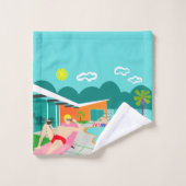 Retro homosexuelles Pool-Party-Tuch-Set Badhandtuch Set (Waschlappen)