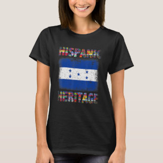 Retro-Honduranischer Hispanic Heritage Month Hondu T-Shirt