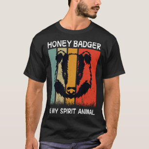 Retro Honey Badger ist mein Spirit Animal Badger T-Shirt