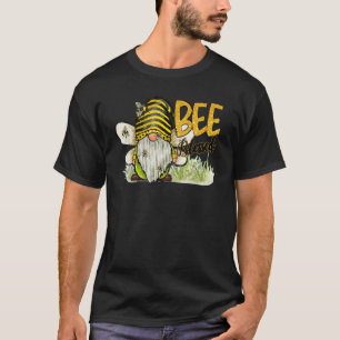 Retro Honey Bee Gnome Bee Seligen Kindness Inspira T-Shirt