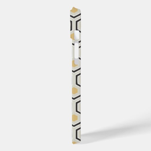 Retro Honeycomb Muster Beehive Case-Mate iPhone Hülle (Rückseite / Links)