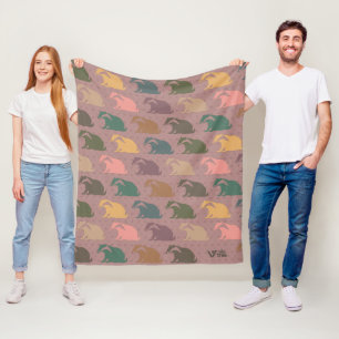Retro-Honigdachs-Decke Geschenk Tierliebhaber-Wurf Fleecedecke