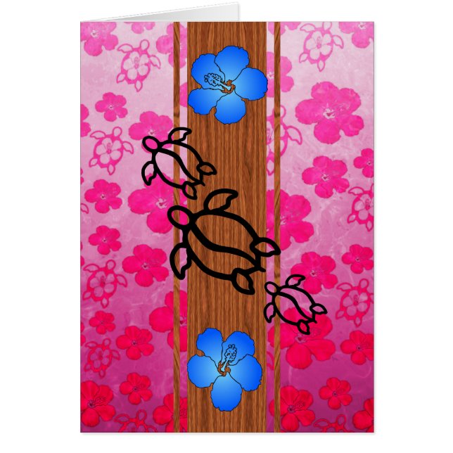 Retro Honu Surfboard (Vorne)