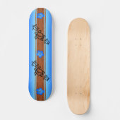 Retro Honu Surfboard Skateboard (Vorderseite)