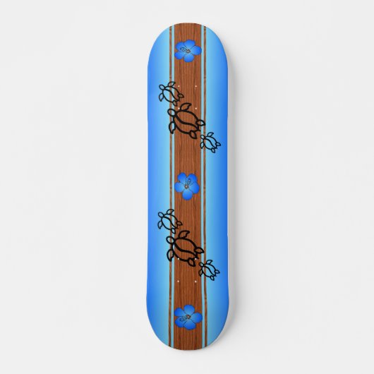 Retro Honu Surfboard Skateboard (Vorne)