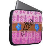 Retro Honu Surfbrett Laptopschutzhülle (Vorne Rechts)