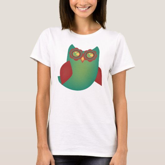 Retro-Hoot-Eule T-Shirt (Vorderseite)