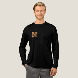 Retro Hope gibt niemals auf Typografie T-Shirt Des Tri-Blend Shirt