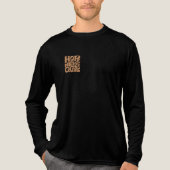 Retro Hope Never Quits Typography T-Shirt Design | Tri-Blend Shirt (Vorderseite)