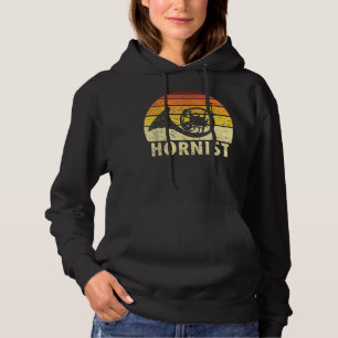 Retro Hornist für den französischen Horn Player2 Hoodie