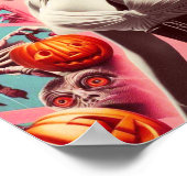 Retro Horror Girl Poster (Ecke)