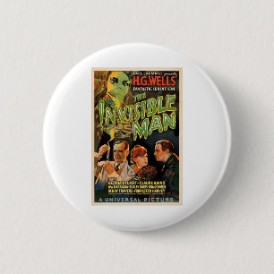Retro Horror Movie S Monsters Halloween Button