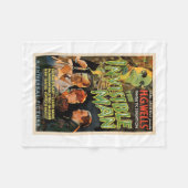 Retro Horror Movie S Monsters Halloween Fleecedecke (Vorderseite (Horizontal))