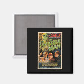 Retro Horror Movie S Monsters Halloween Magnet (Vorderseite/Rückseite)