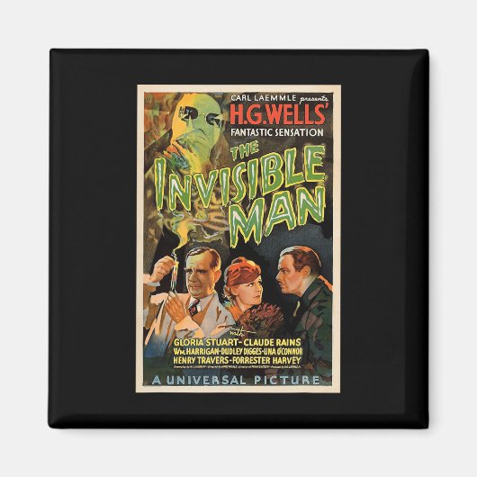Retro Horror Movie S Monsters Halloween Magnet (Vorne)
