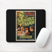 Retro Horror Movie S Monsters Halloween Mousepad (Mit Mouse)