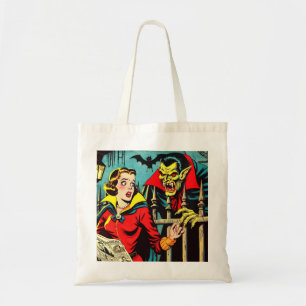Retro-Horror-Vampir-Comics Tragetasche
