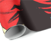 Retro Horror Vampire Comicen Geschenkpapier (Rolleneckpunkt)